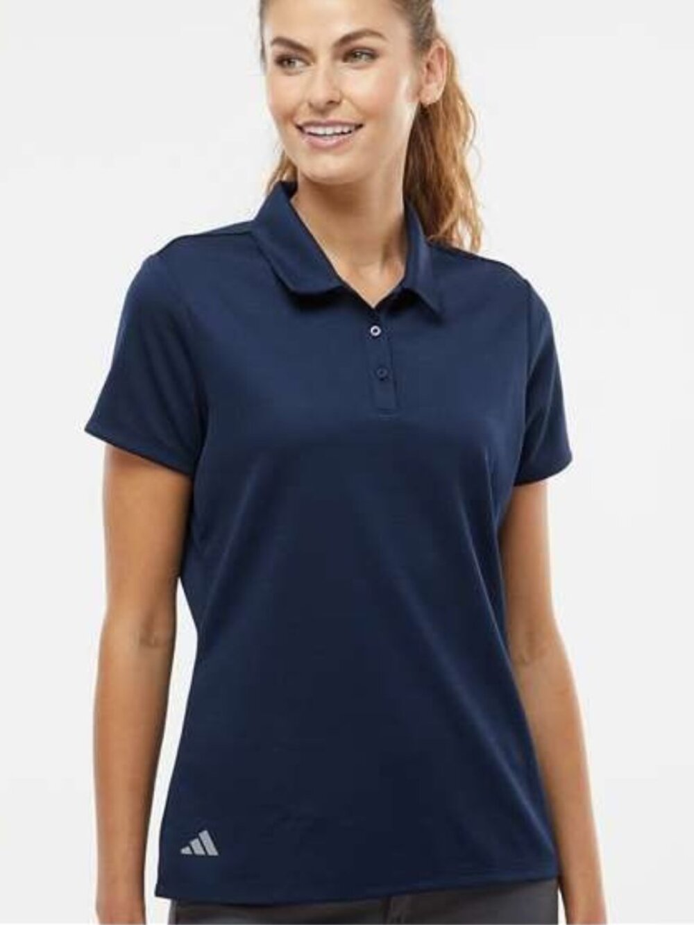 Adidas A581 Women's Micro Pique Polo Navy Size S (New)